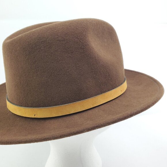Dorfman Pacific Wool Felt Hat Indiana Jones Style Vintage Made in USA Medium - Picture 10 of 13